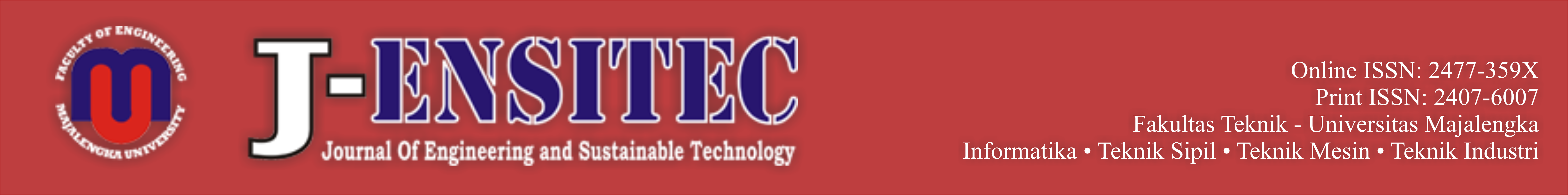 J-ENSITEC (Journal of Engineering and Susatainable Technology)